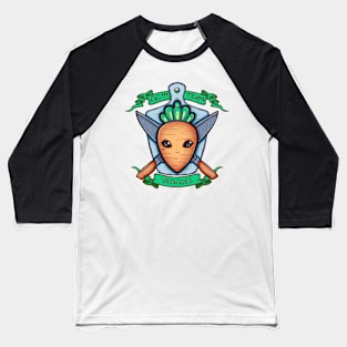 Carrot and Knife Coat of Arms Baseball T-Shirt